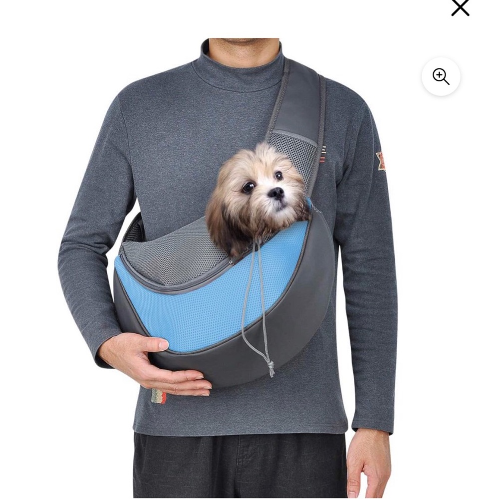 Awesome strap on doggie or buddy carriers as I call it